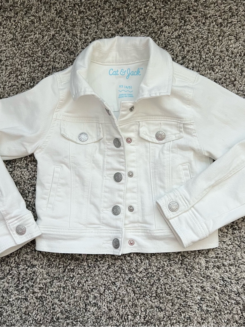 Cat & Jack White Kids' Denim Jacket